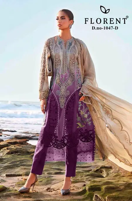 Florent Maria B 1047 A To D Cotton Embroidery Wholesale Pakistani Suits In India
